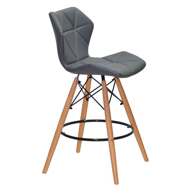 Напівбарний стілець Onder Mebli Greg BAR 65 Сірий 1001-2