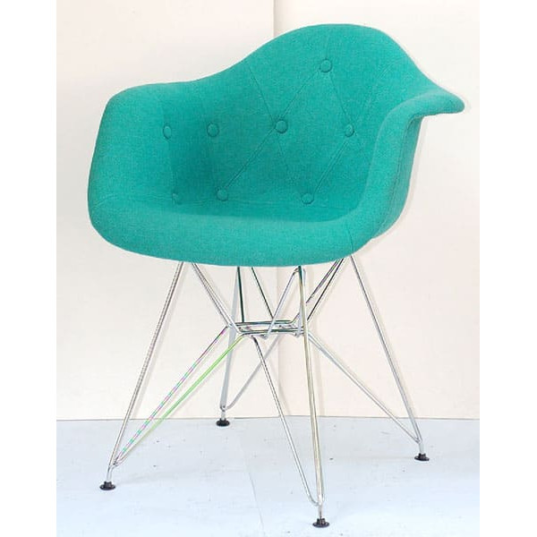 Кресло Onder Mebli Leon Soft-CH-ML Шерсть Бирюзовый W-18-1