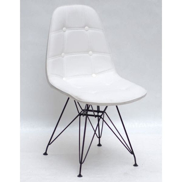 Стул Onder Mebli Alex BK-ML Белый Экокожа-0