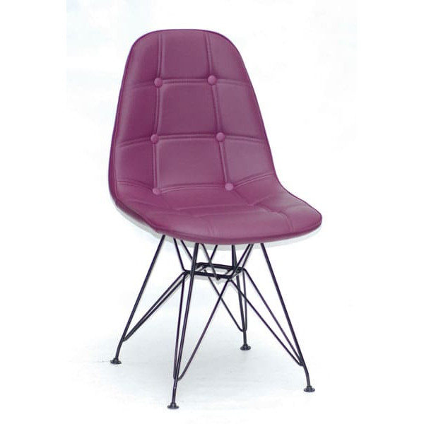 Стул Onder Mebli Alex BK-ML Пурпурный 61 Экокожа-0