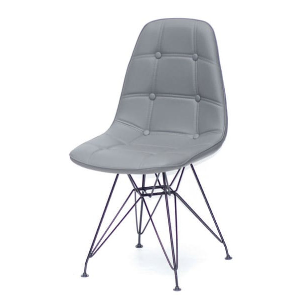 Стул Onder Mebli Alex BK-ML Серый 21 Экокожа-1