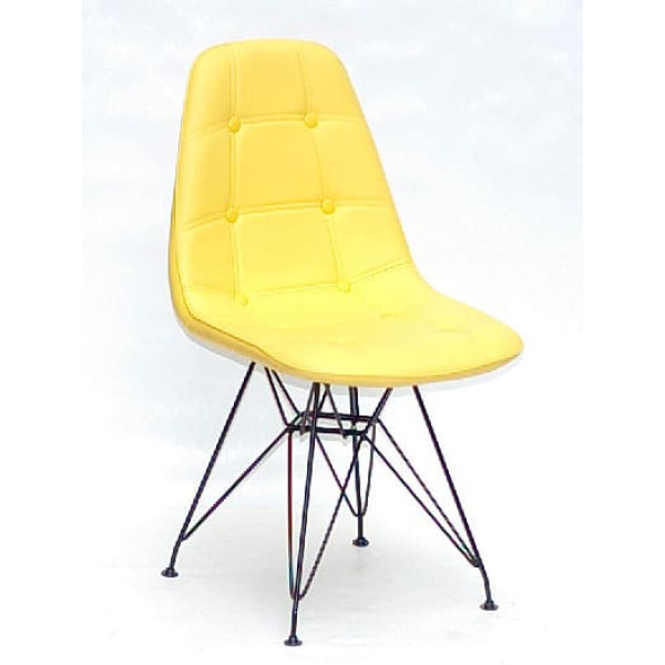 Стілець Onder Mebli Alex BK-ML Жовтий 12 Екошкіра-0