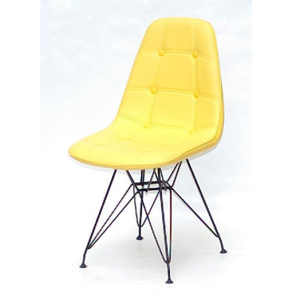 Стілець Onder Mebli Alex BK-ML Жовтий 12 Екошкіра-1