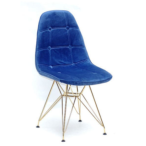 Стул Onder Mebli Alex GD-ML Бархат Синий B-1-0