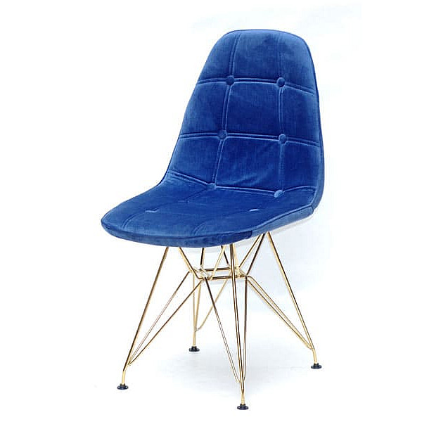 Стул Onder Mebli Alex GD-ML Бархат Синий B-1-1