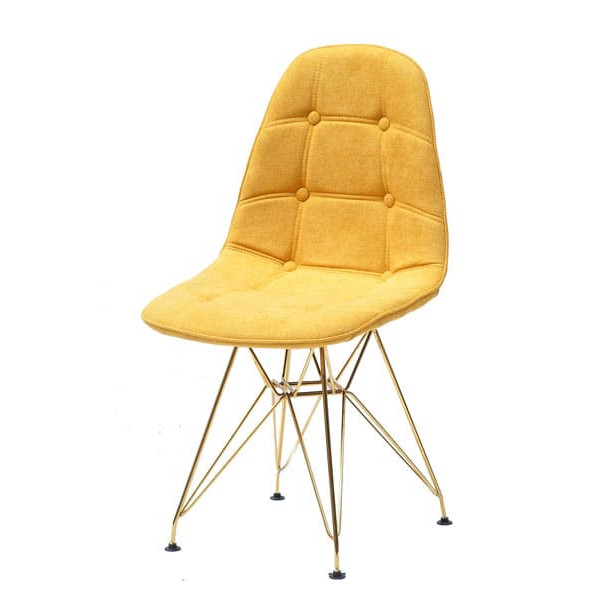 Стілець Onder Mebli Alex GD-ML Шеніл Жовтий G-100-1