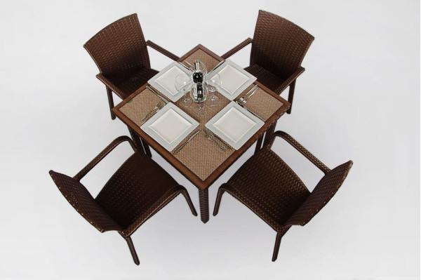 Стол Pradex Галант-К Коричневый Квадратный-2