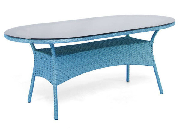Стол Pradex Монтана радиусный Голубой-0