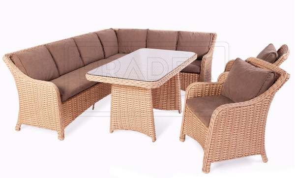 Диван Pradex Аделина с одним подлокотником Коричневый-5