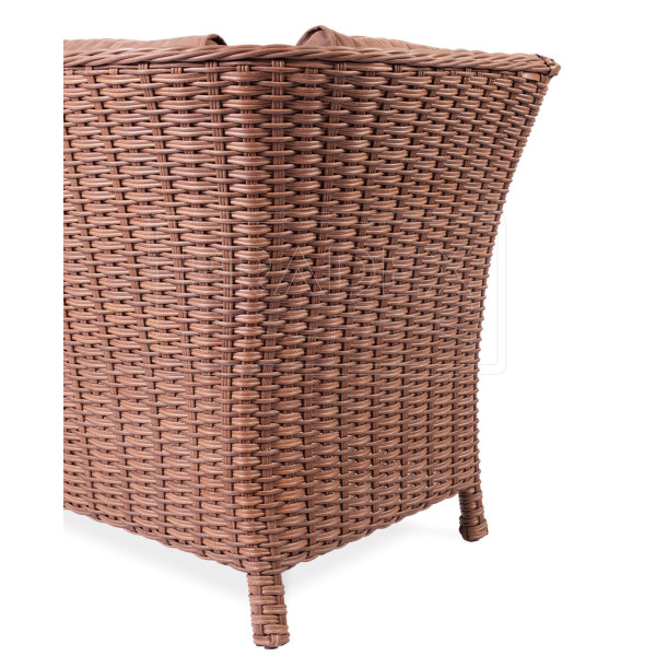 Диван Pradex Аделіна кутовий з одним підлокітником Коричневий-3