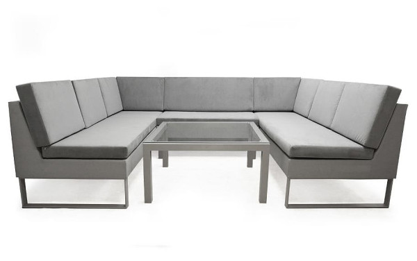 Диван Pradex Бонд трёхместный с одним подлокотником Серый-2