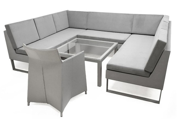 Диван Pradex Бонд трёхместный с одним подлокотником Серый-3