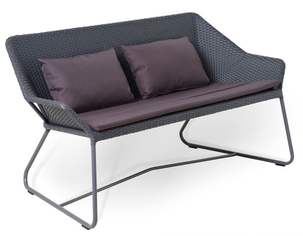 Диван із ротанга Pradex Бриз Чорний-0