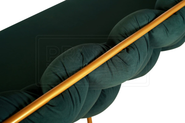 Садовий диван 3-місний Pradex Елеонор Зелений-3