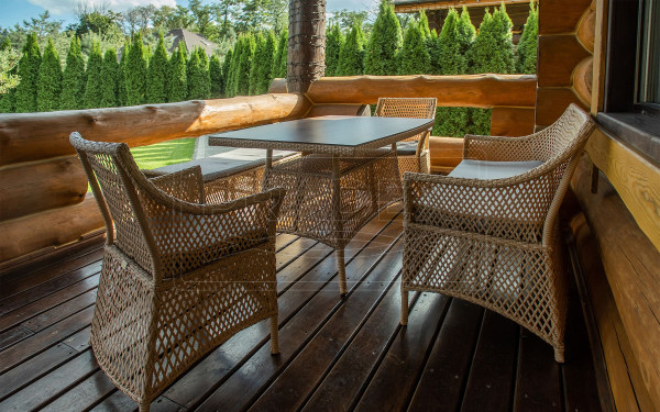 Диван из ротанга Pradex Грейс двухместный Бежевый-6