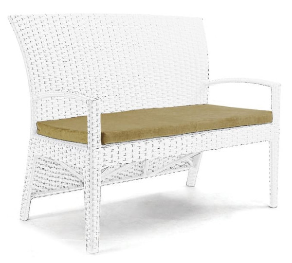 Диван из ротанга Pradex Калифорния двухместный Белый-0