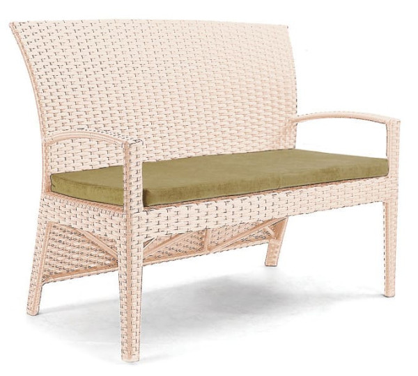Диван із ротанга Pradex Каліфорнія двомісний Бежевий-0