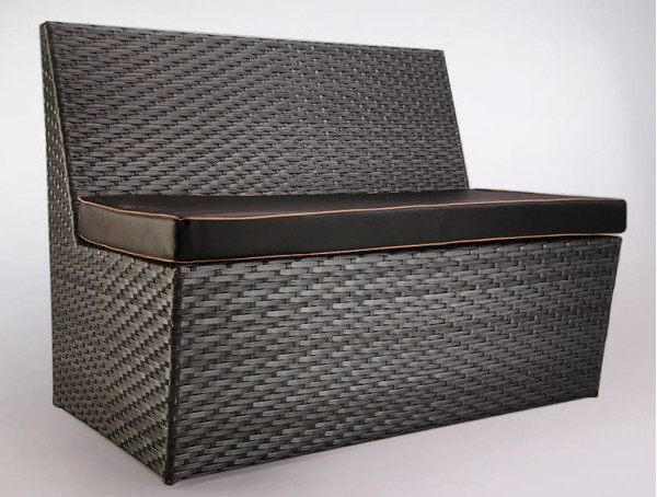 Диван из ротанга Pradex Капри двухместный Серый-1