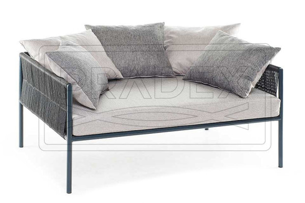 Диван Pradex Кари двухместный Черный-1