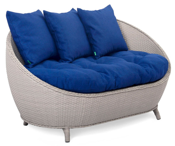 Диван из ротанга Pradex Киви Бежевый-0