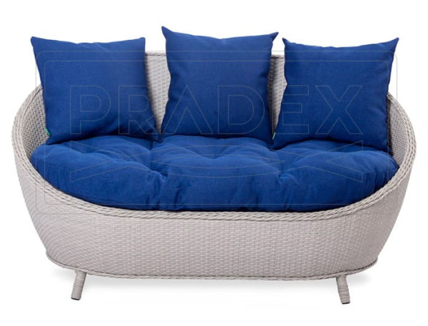 Диван из ротанга Pradex Киви Бежевый-1