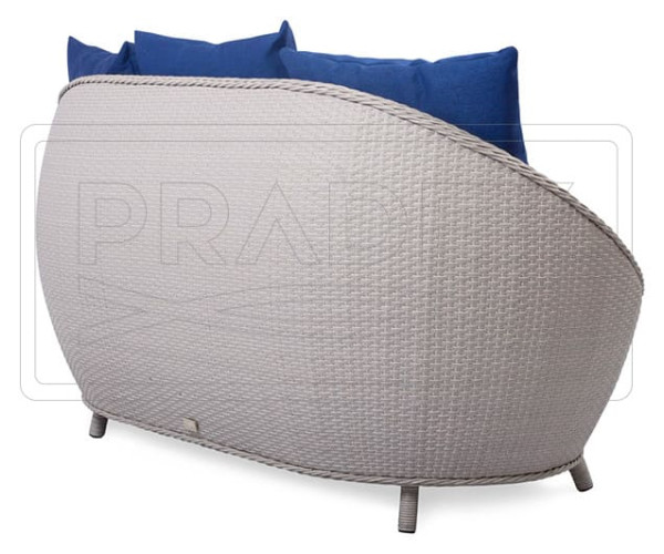 Диван из ротанга Pradex Киви Бежевый-4