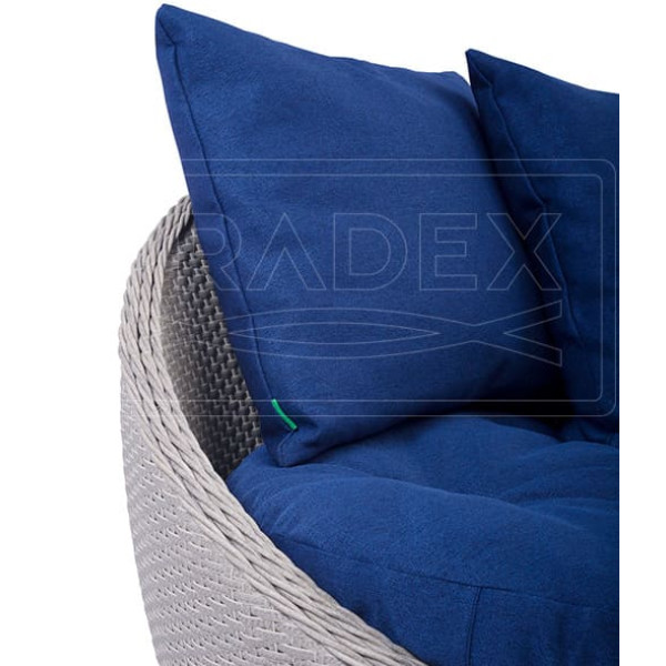 Диван из ротанга Pradex Киви Бежевый-3