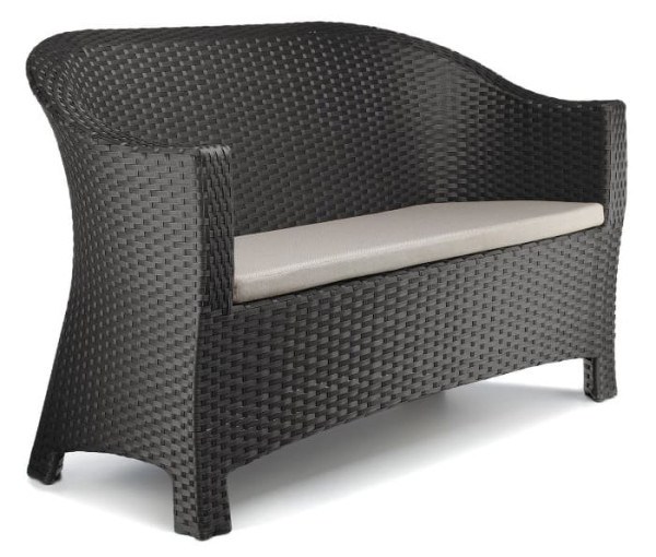 Диван із ротанга Pradex Комфорт двомісний Чорний-0
