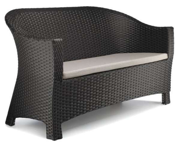 Диван із ротанга Pradex Комфорт тримісний Чорний-0