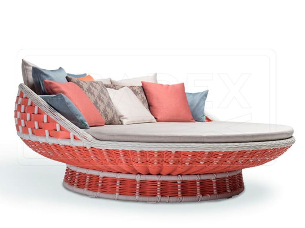 Диван из ротанга Pradex Лотос Лаунж-5