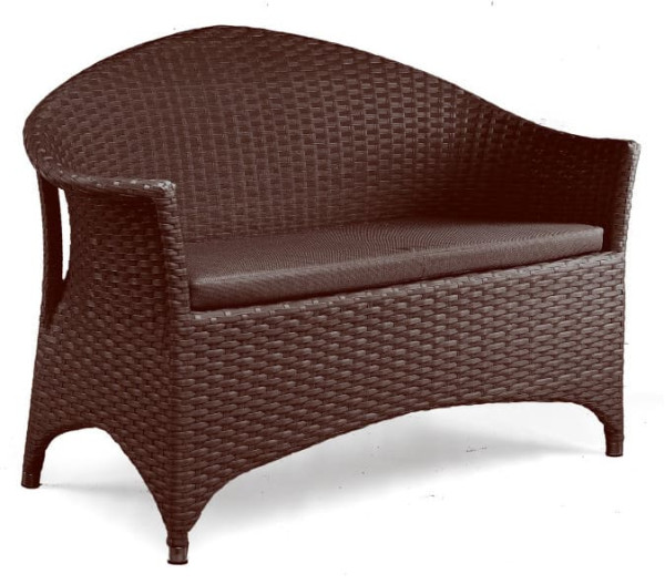 Диван із ротанга Pradex Марокко двомісний Коричневий-0
