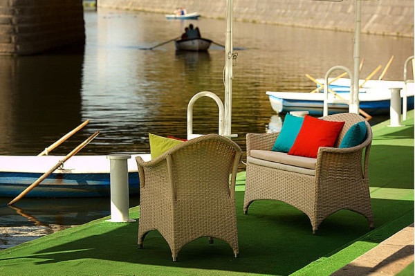 Диван з ротанга Pradex Марокко двомісний Бежевий-1