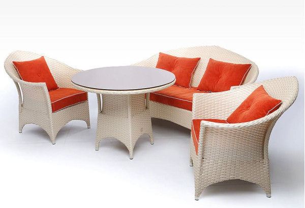 Диван з ротанга Pradex Марокко Лаунж Бежевий-3