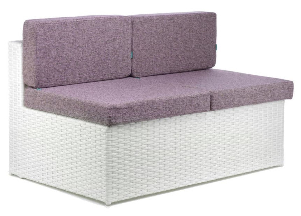 Диван із ротанга Pradex Мартін без підлокітників Білий-0