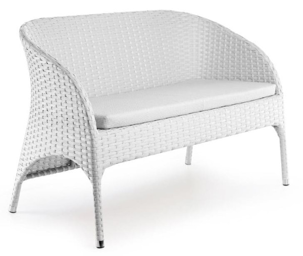 Диван из ротанга Pradex Монтана двухместный Белый-0