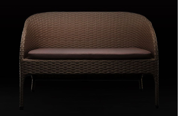 Диван із ротанга Pradex Монтана двомісний Бежевий-1