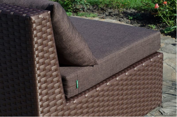 Диван з ротанга Pradex Оазис прямий Темно-коричневий-2