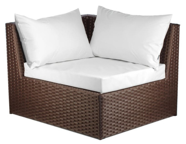 Диван із ротанга Pradex Оазис кутовий Темно-коричневий-0