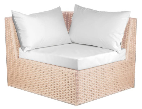 Диван із ротанга Pradex Оазис кутовий Бежевий-0