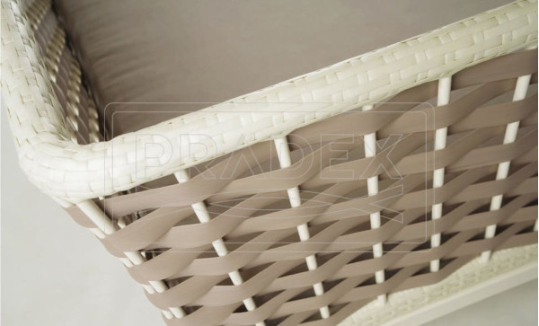 Диван з ротанга Pradex Оллі Бежевий-6