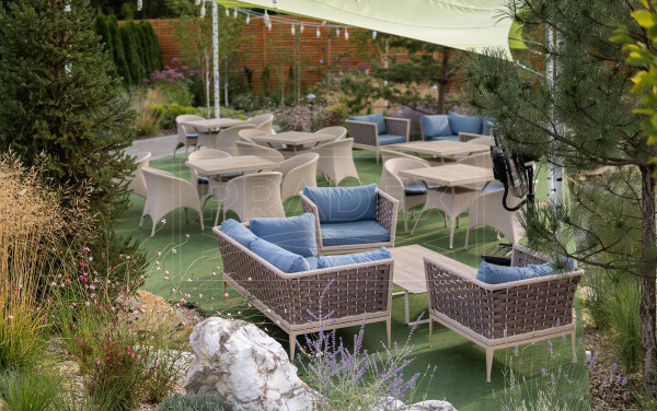 Диван з ротанга Pradex Оллі Бежевий-3