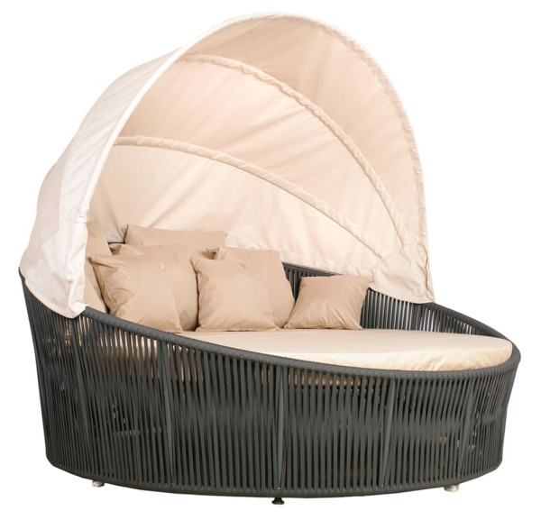 Садовый лаунж диван Pradex Орбит-Твист с тентом-0