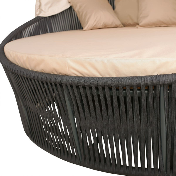 Садовый лаунж диван Pradex Орбит-Твист с тентом-5