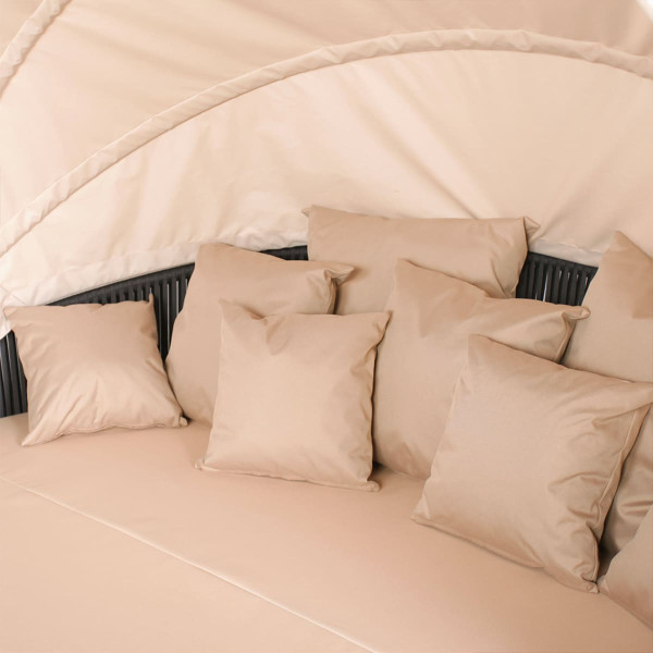 Садовый лаунж диван Pradex Орбит-Твист с тентом-3