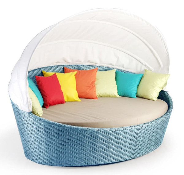 Садовий диван Pradex Орбіт з тентом Синій-0