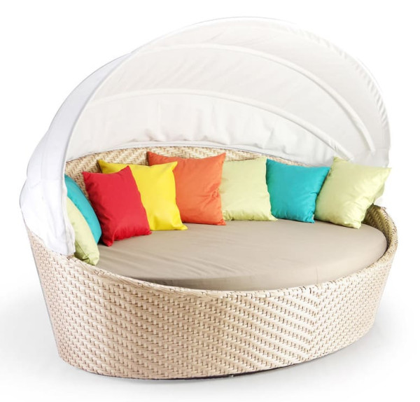 Садовый диван Pradex Орбит с тентом Бежевый-0