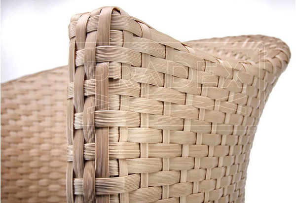 Диван из ротанга Pradex Парадиз двухместный Бежевый-1