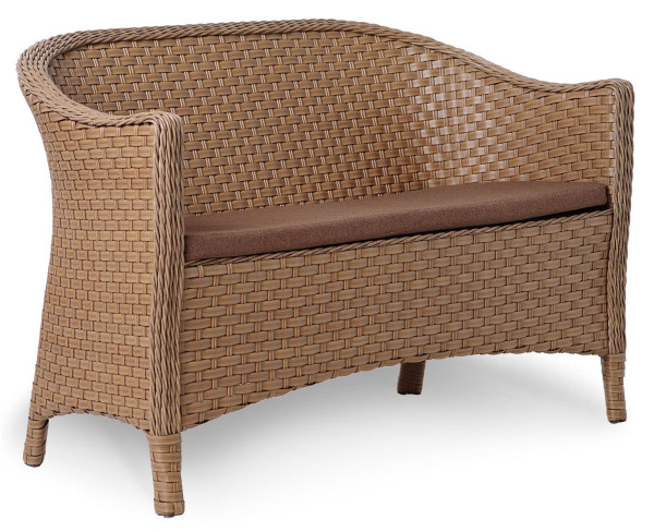 Диван из ротанга Pradex Парадиз-М двухместный Коричневый-0