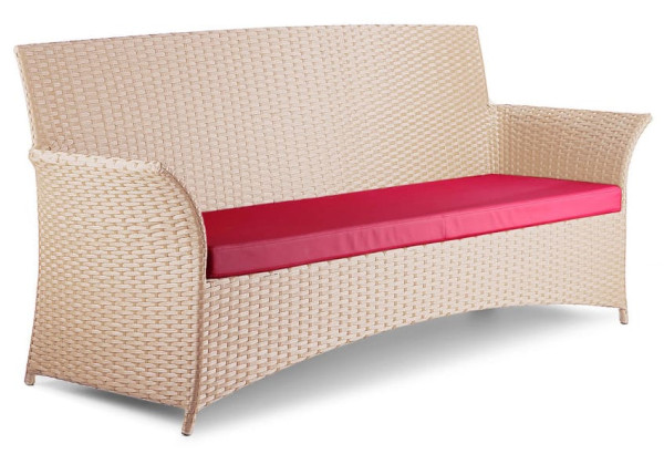 Диван з ротанга Pradex Патіо тримісний Бежевий-0