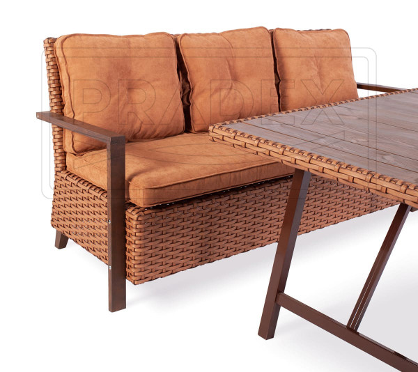 Садовый диван Pradex Порту трехместный-2